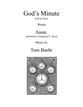 God's Minute SAB choral sheet music cover